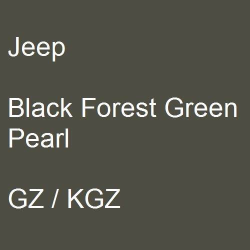 Jeep, Black Forest Green Pearl, GZ / KGZ.